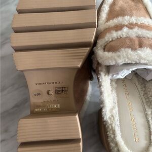 Stuart Weitzman Women's Loafers in Tan and Cream